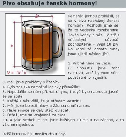 pivo a hormony